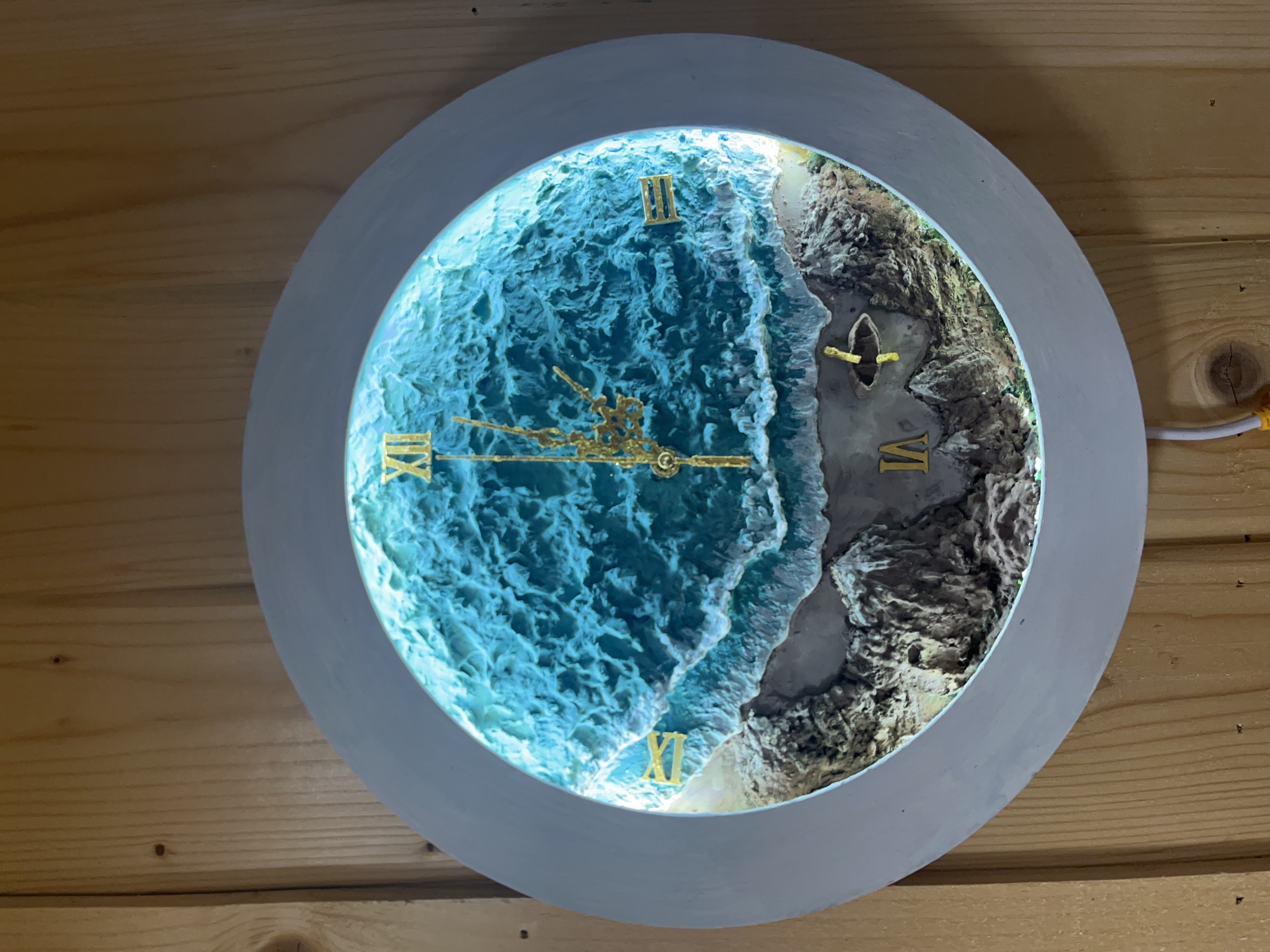 تابلو دریا و کوهستان برفی قطر۳۵